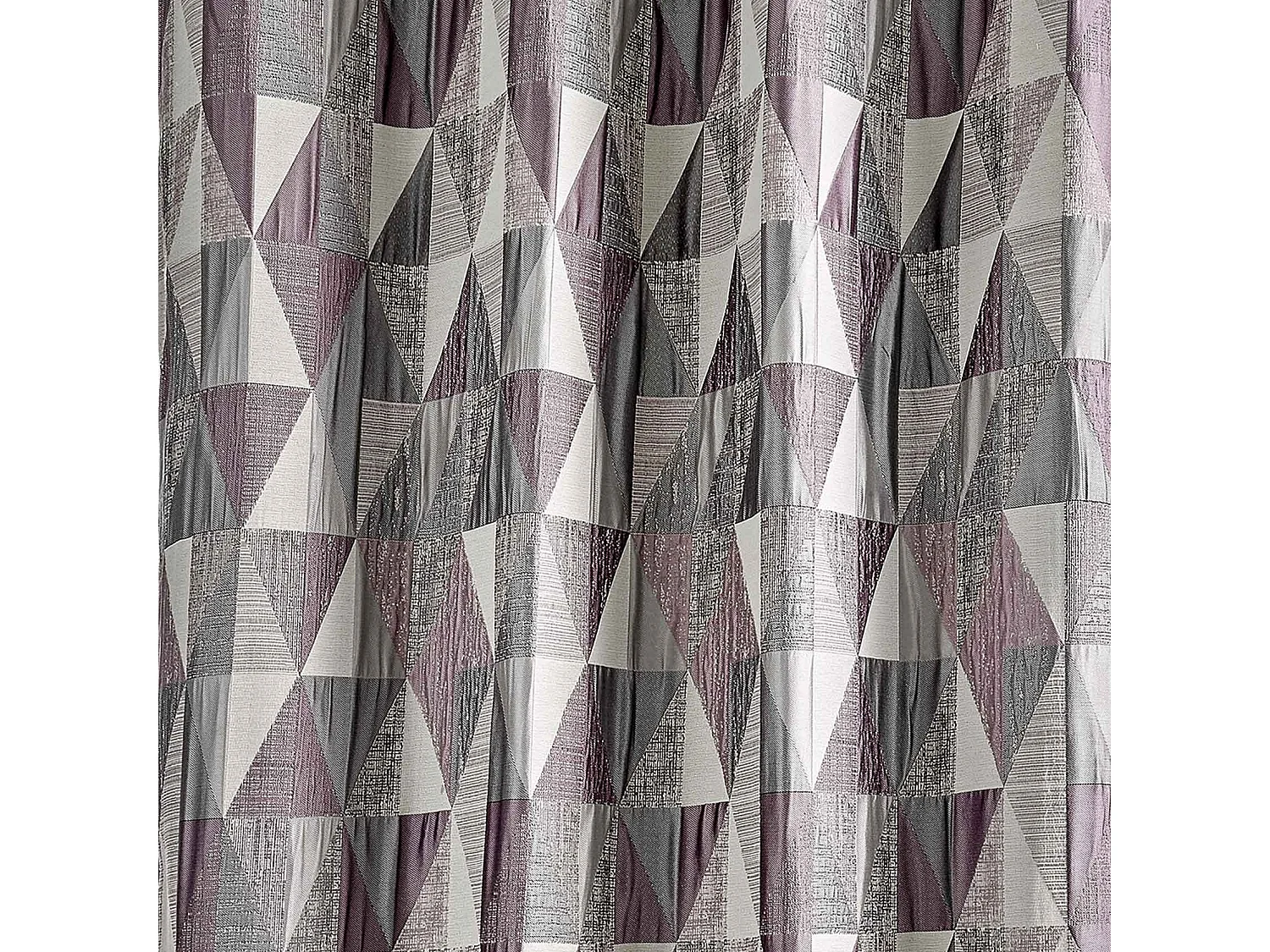 Rideau design à motifs triangulaires