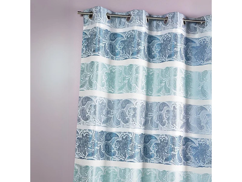 Cortina de jacquard rayas horizontales fantasias 140 x 260 cm