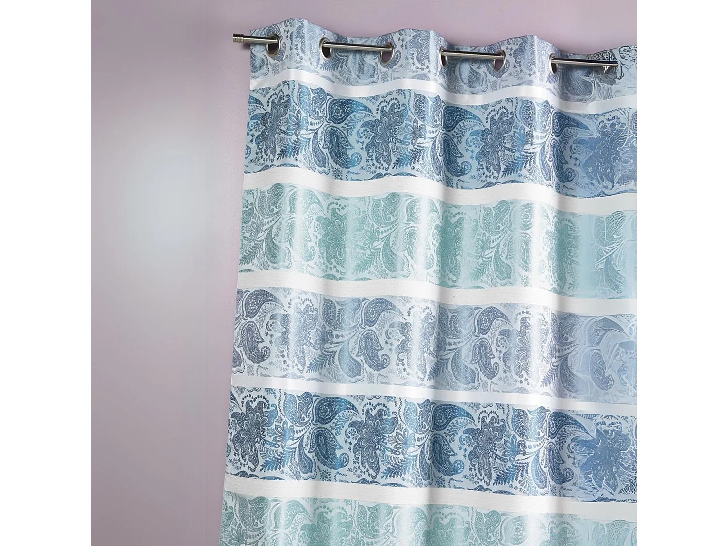 Cortina de jacquard rayas horizontales fantasias 140 x 260 cm