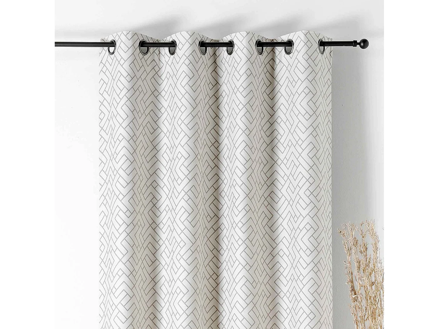 Cortina estampada, gruesa y aislante 140 x 240 cm