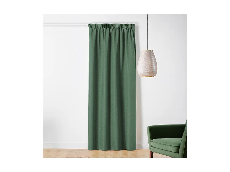 Rideau occultant galon fronceur effet chiné