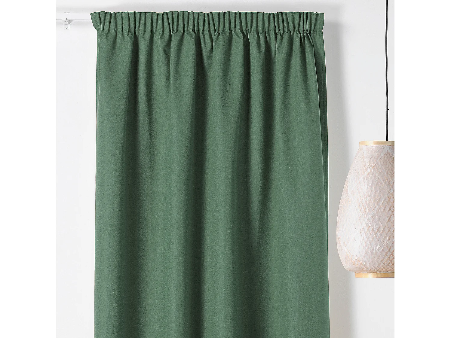 Rideau occultant galon fronceur effet chiné