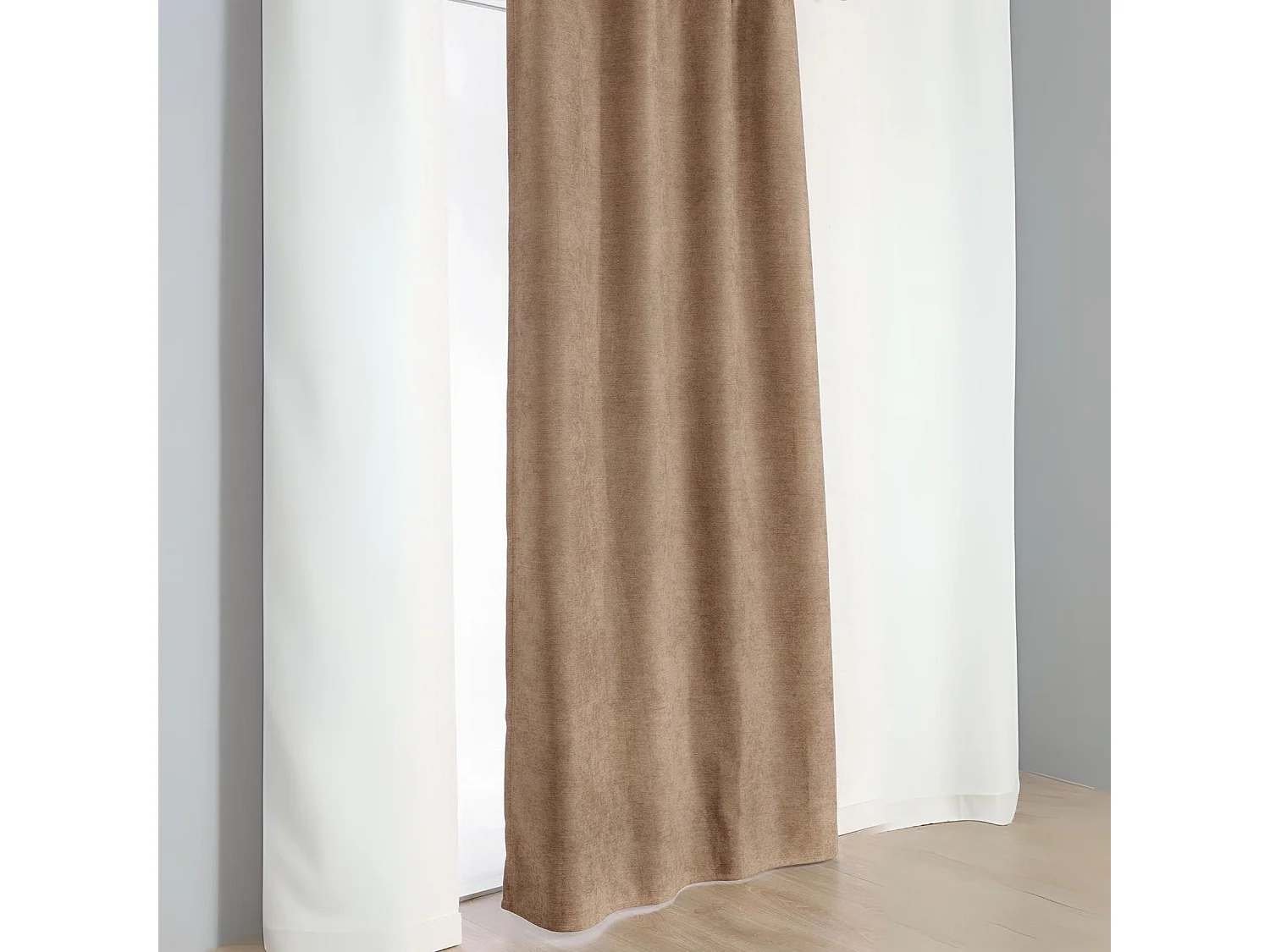 Rideau Alaska à galon fronceur isolant et 100 % occultant