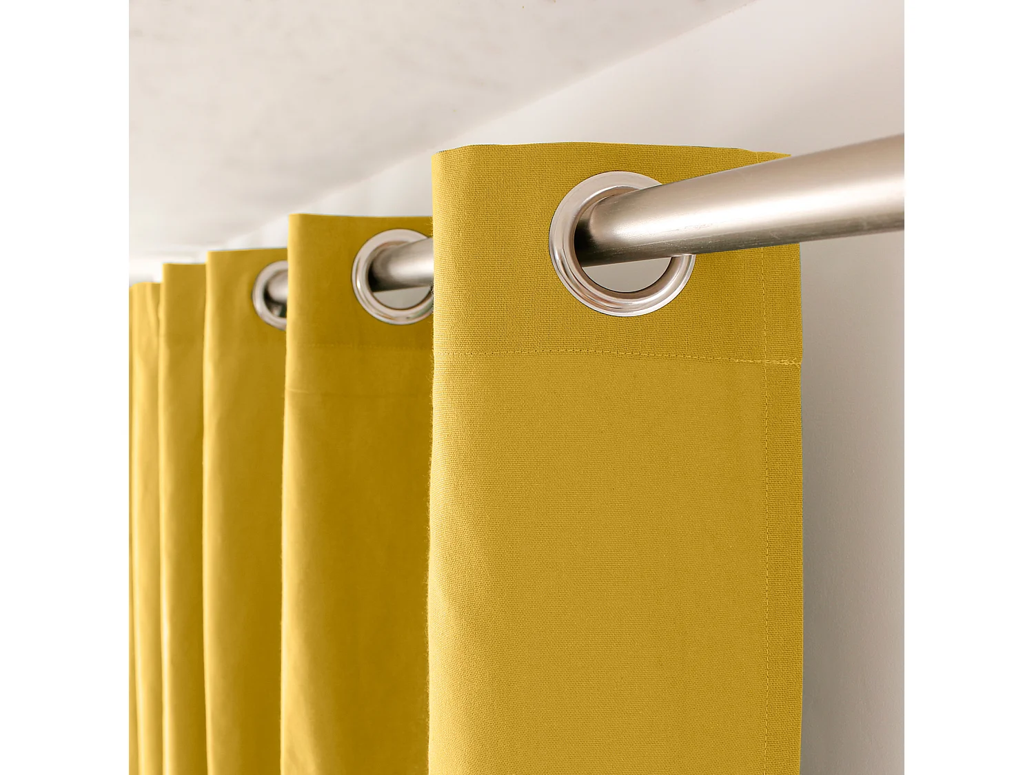 Cortina colorida de algodón puro 8 ollaos