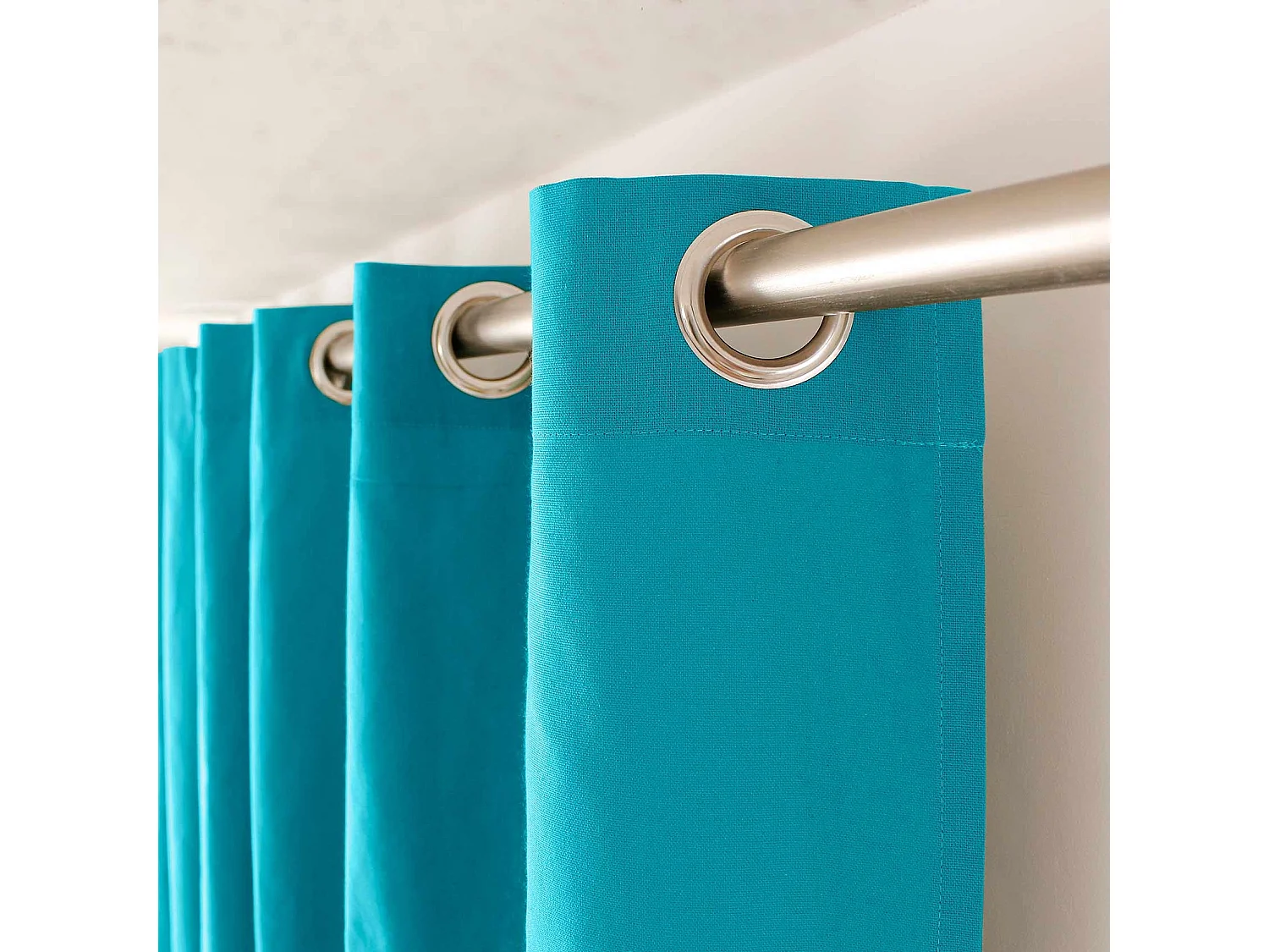 Cortina colorida de algodón puro 8 ollaos