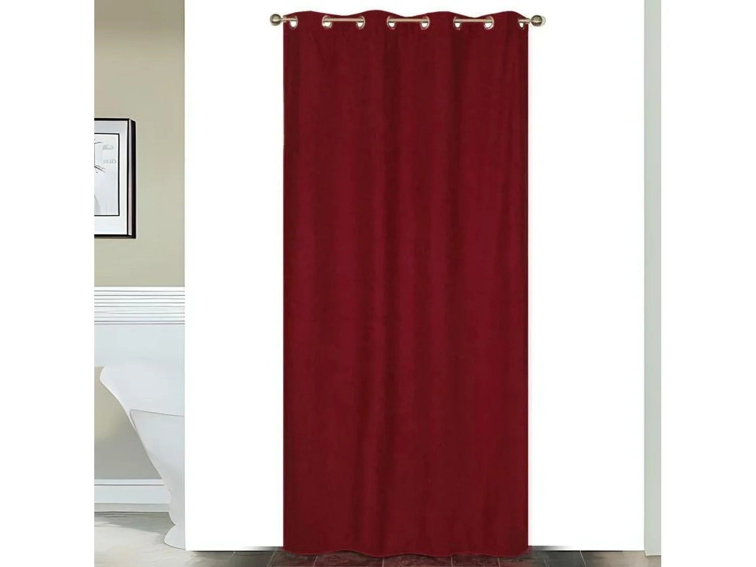 Cortina colorida aislante y térmica