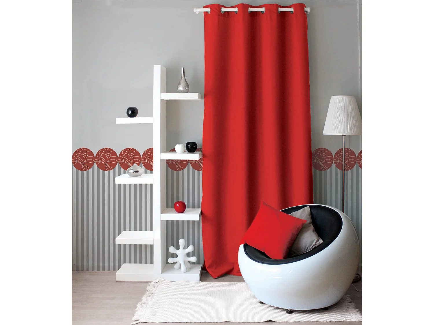 Cortina unida con ollaos