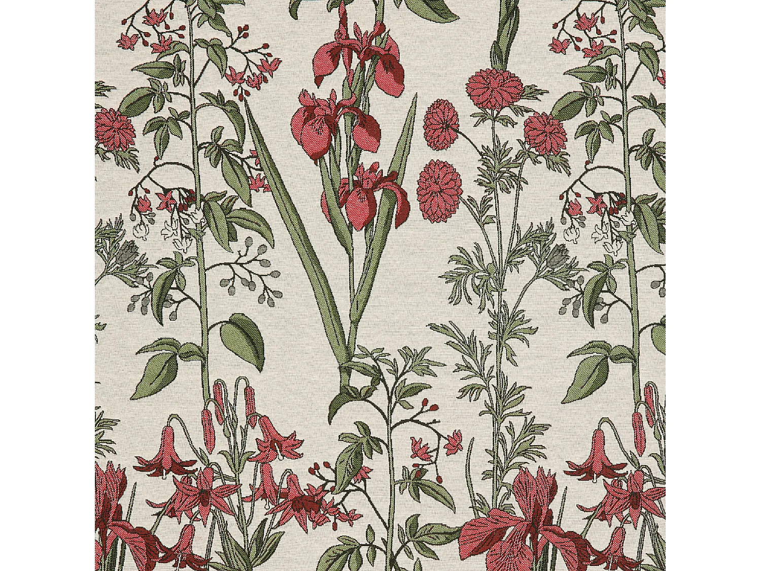 Rideau fleur d'Iris poly-coton