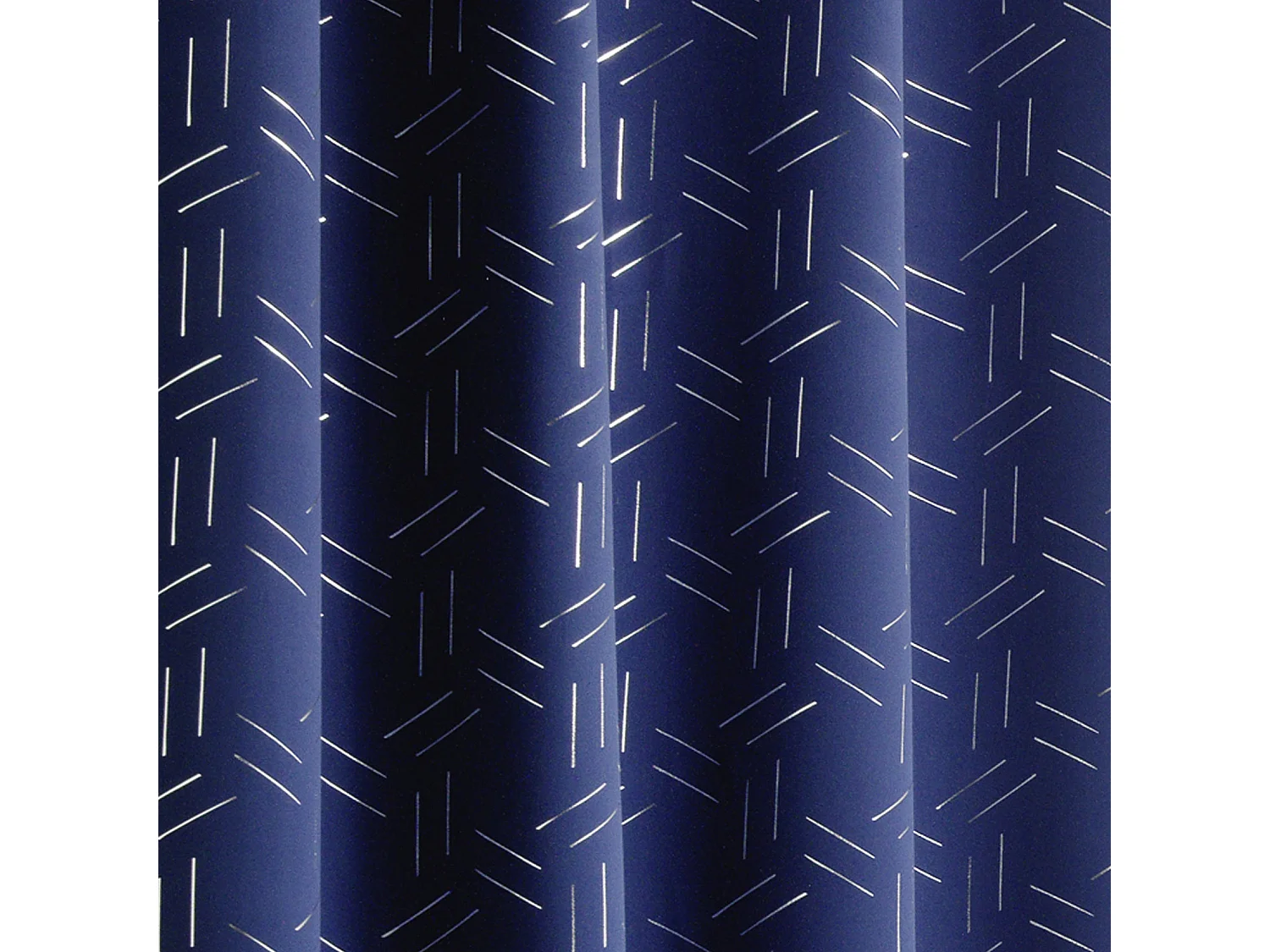 Rideau obscurcissant à motifs argentés