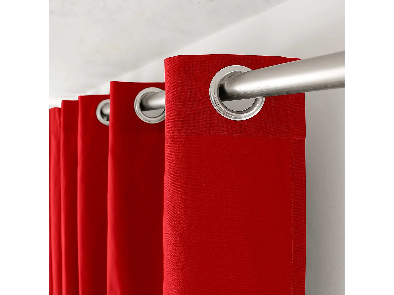 Cortina colorida de algodón puro 8 ollaos