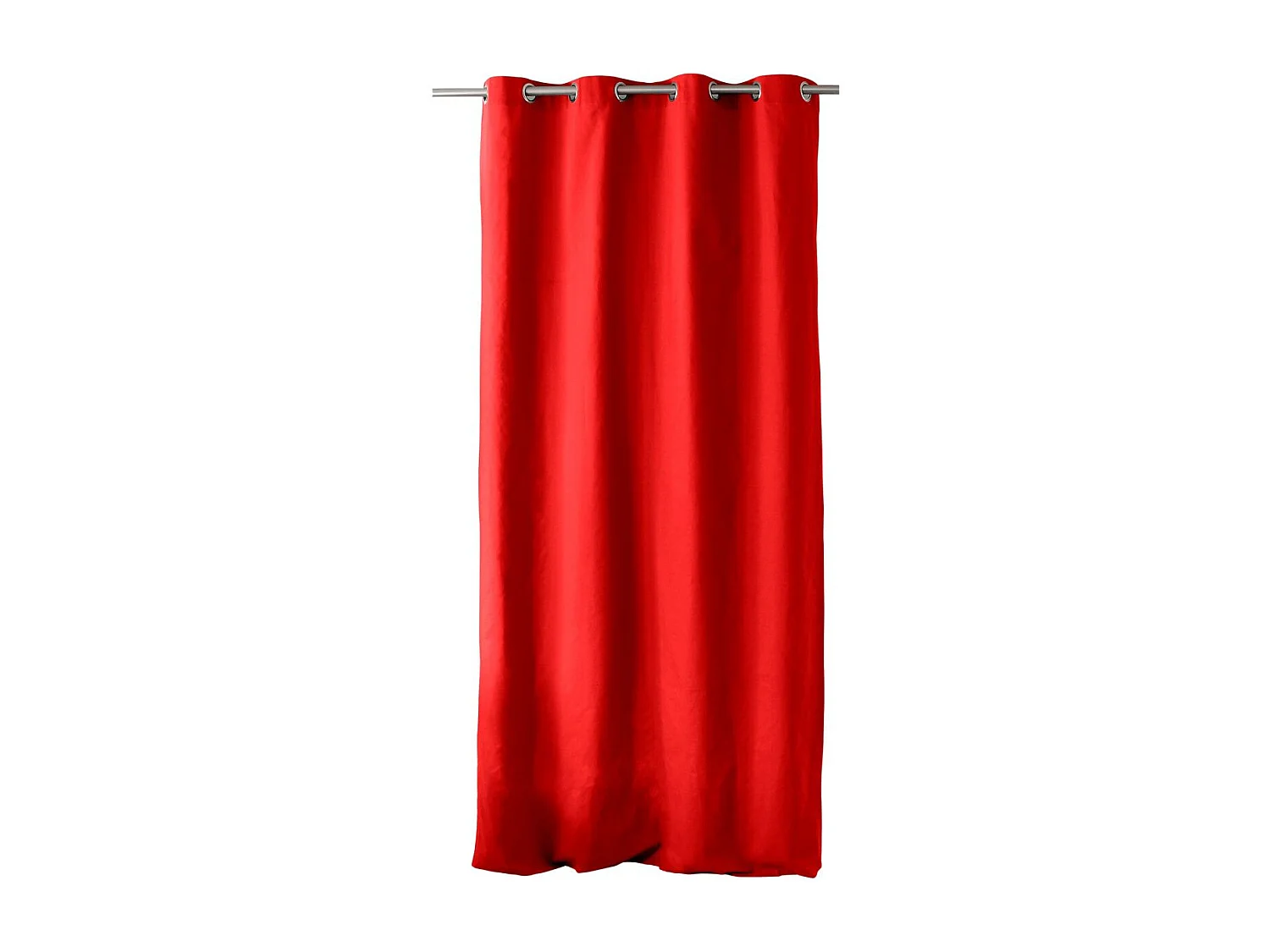 Farbenfroher Vorhang aus reiner Baumwolle 8 Ösen