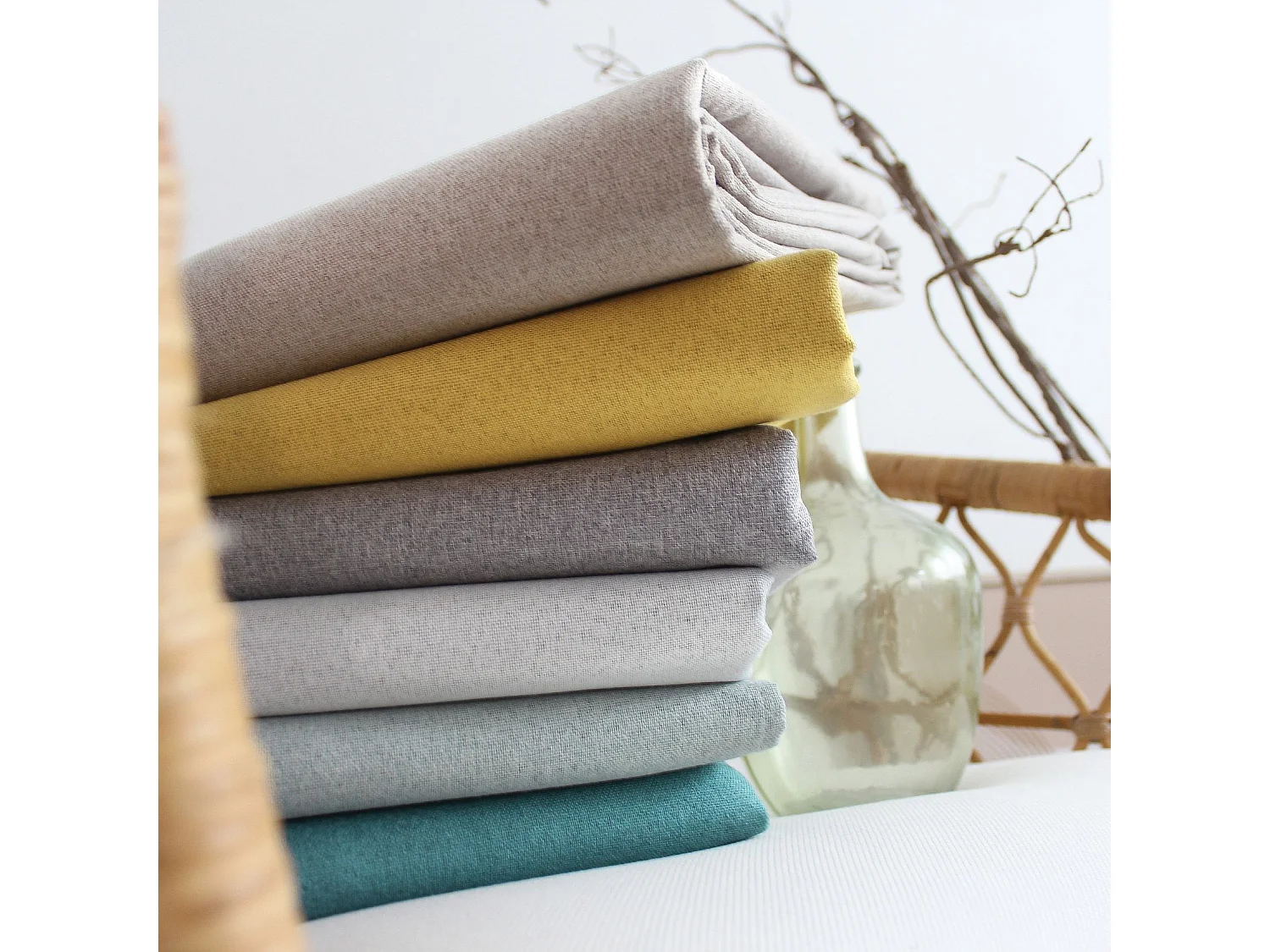 Cortina Opaca con Aspecto Chambray 140 x 240 cm