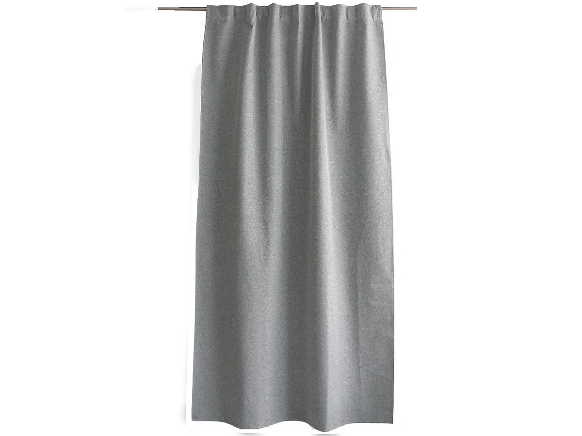 Rideau Occultant Opacité Maximale "Eclipse" 140x240cm Gris Clair