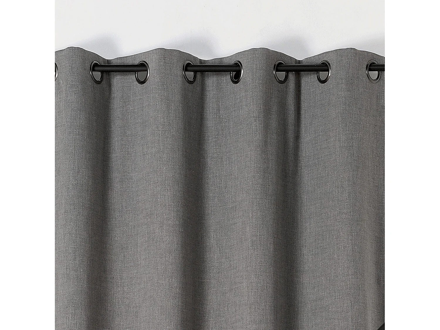 Cortina oscurecedora y aislante con efecto tejido 140 x 260 cm