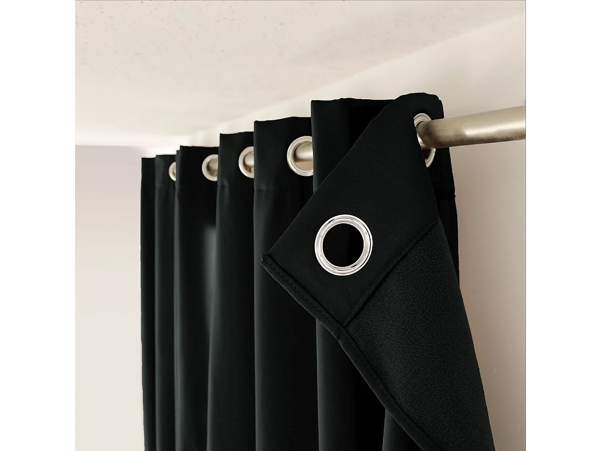 Rideau Thermique "Thermos" 140x180cm Noir