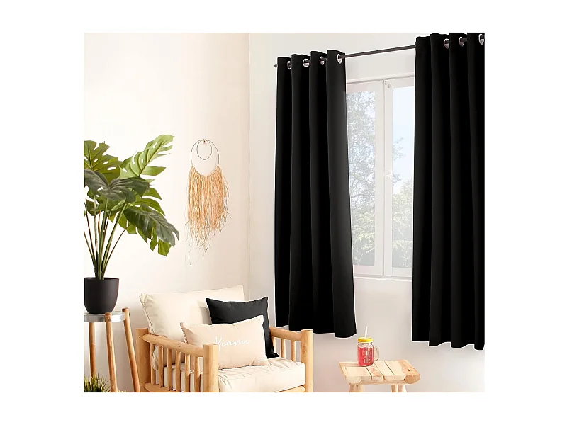 Rideau Thermique "Thermos" 140x180cm Noir