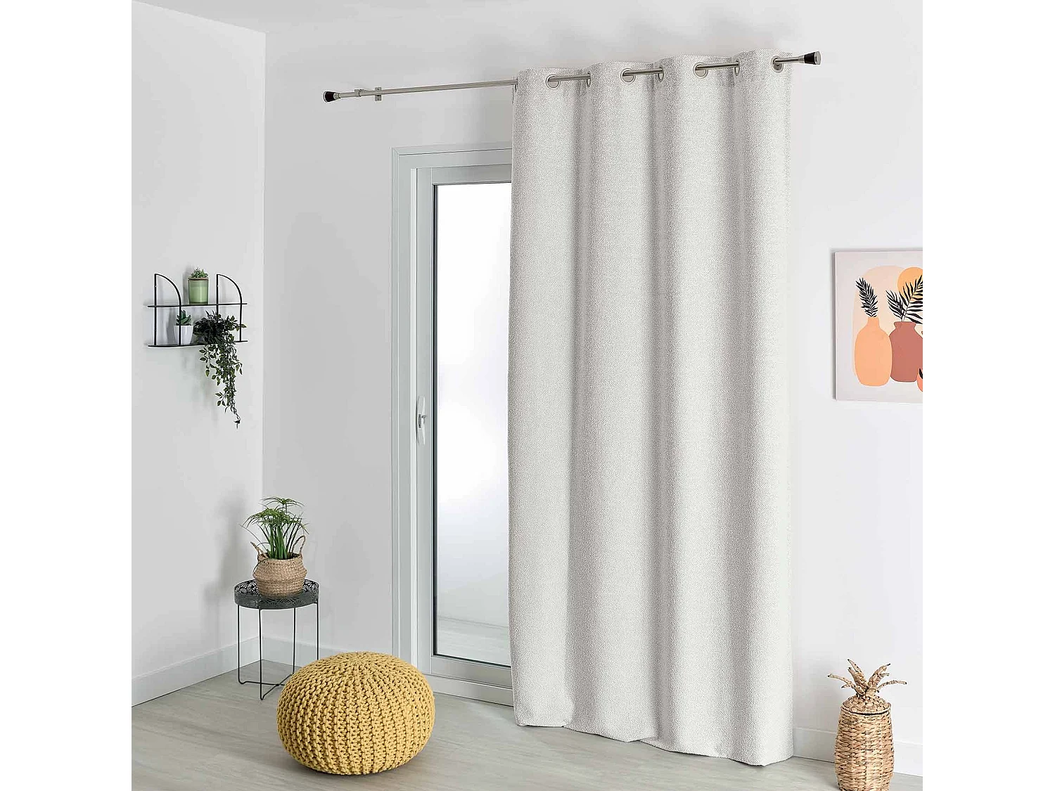 Rideau thermique semi-occultant bouclette