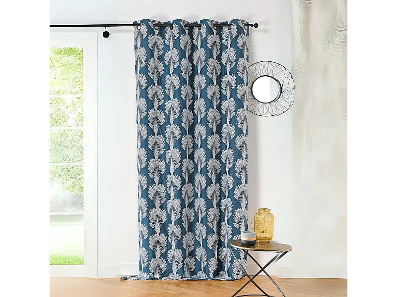 Bedruckter Vorhang aus recyceltem Garn