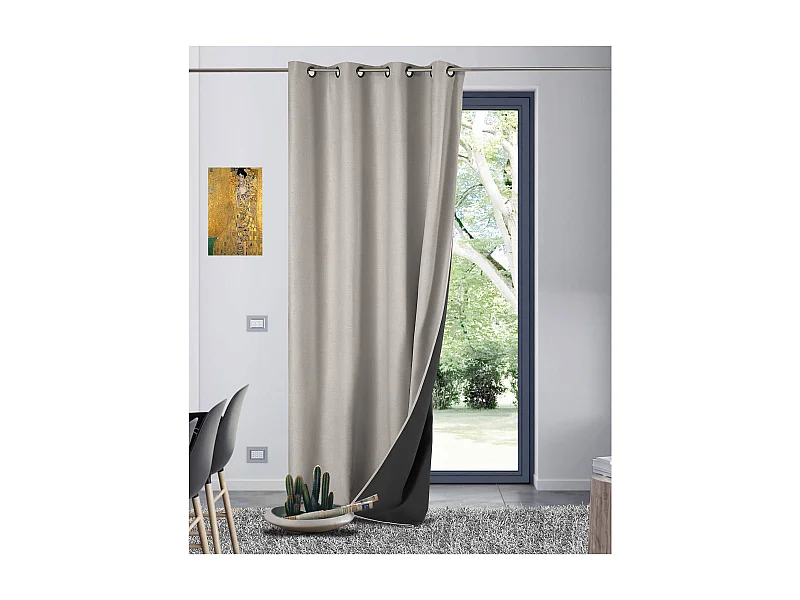 Cortina antifrío doble forrada de polar