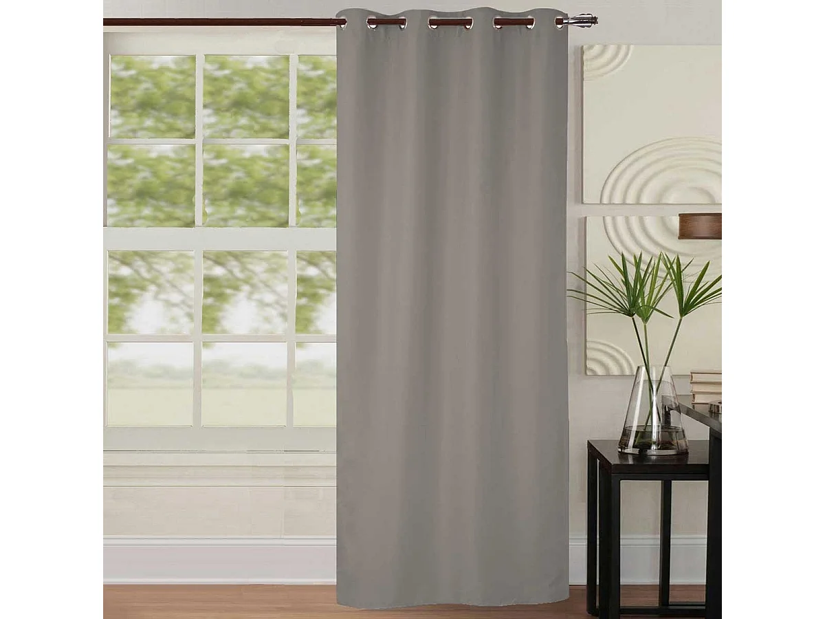 Rideau occultant uni coloré