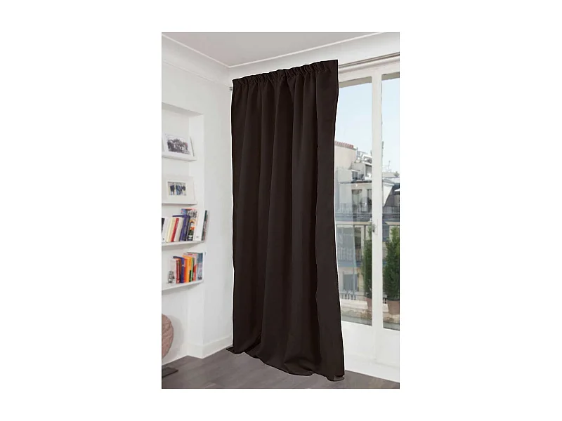 Rideau Phonique Occultant et Thermique "MOONDREAM" galon fronceur