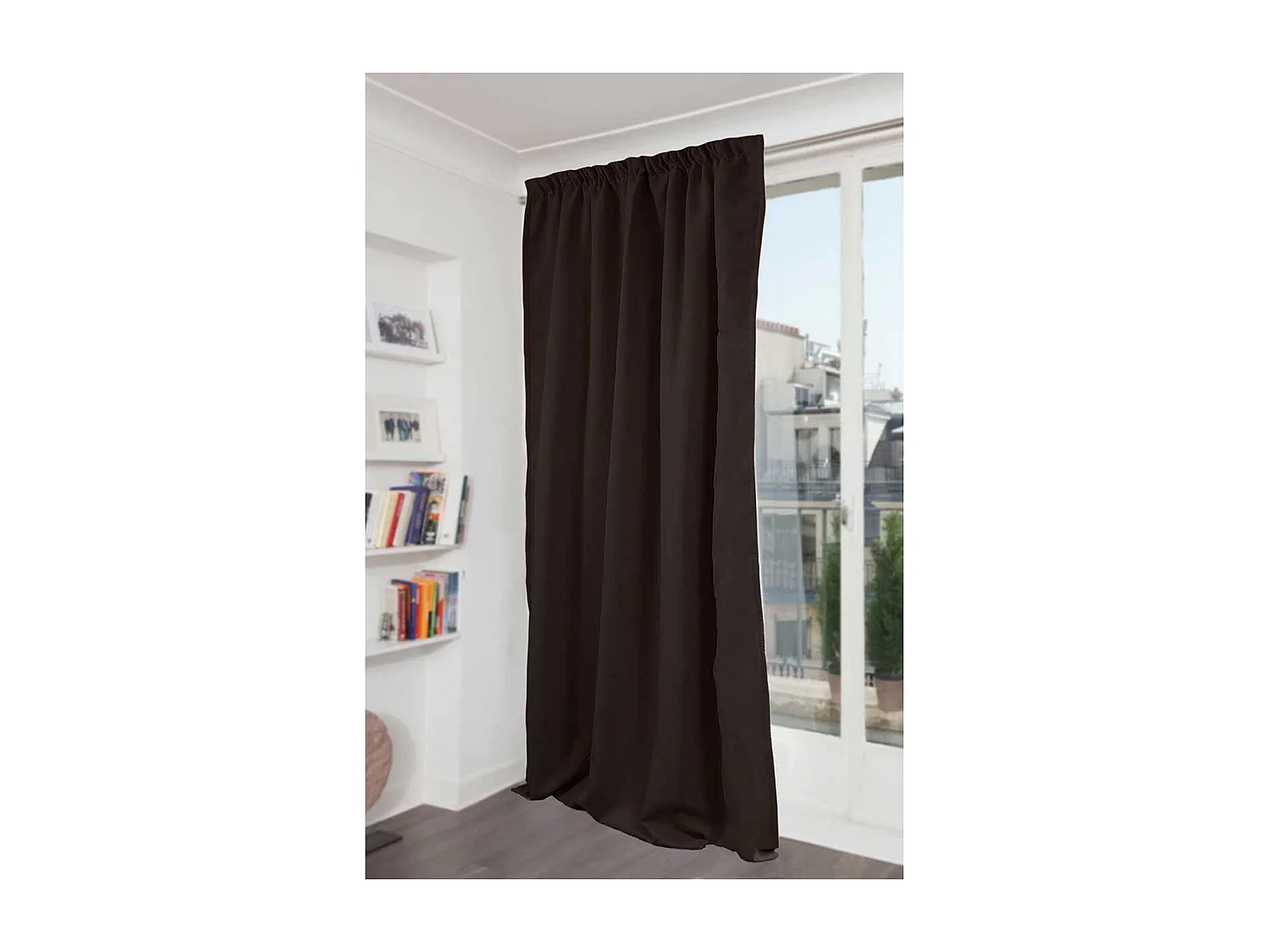 Rideau Phonique Occultant et Thermique "MOONDREAM" galon fronceur