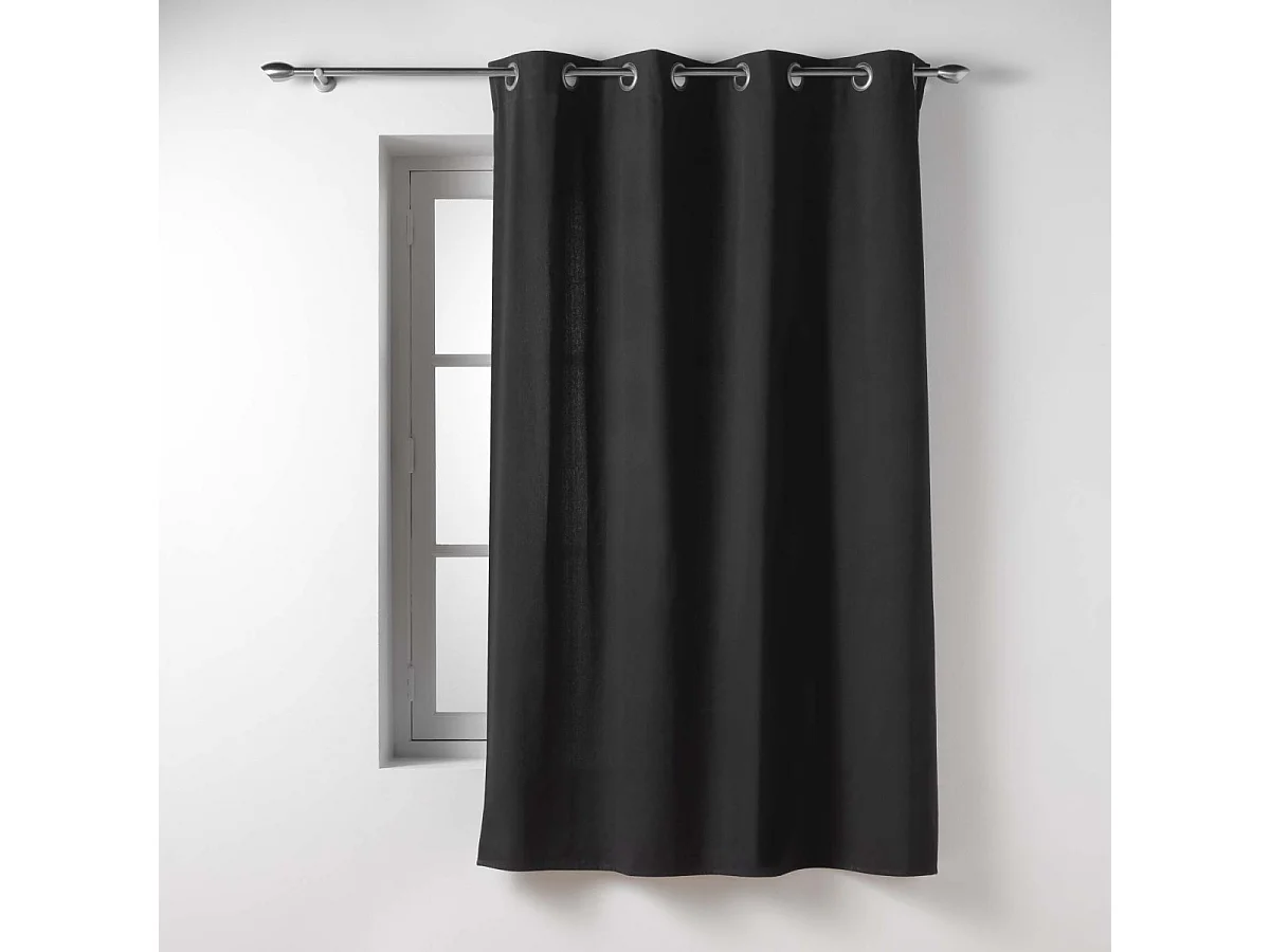 Rideau à Œillets "Twily" 135x180cm Noir