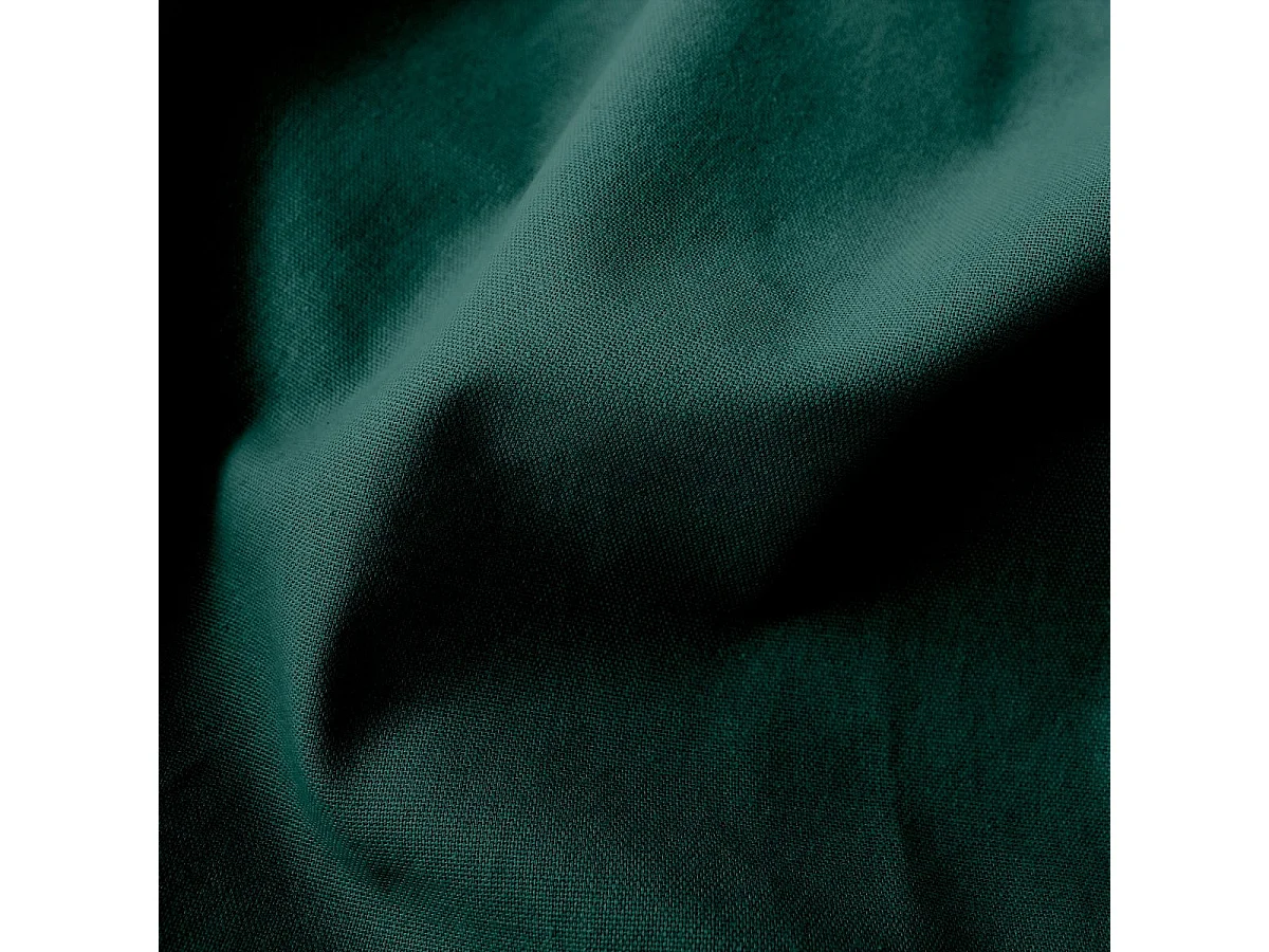 Rideau Uni à Œillets "Panama" 135x240cm Vert Foncé