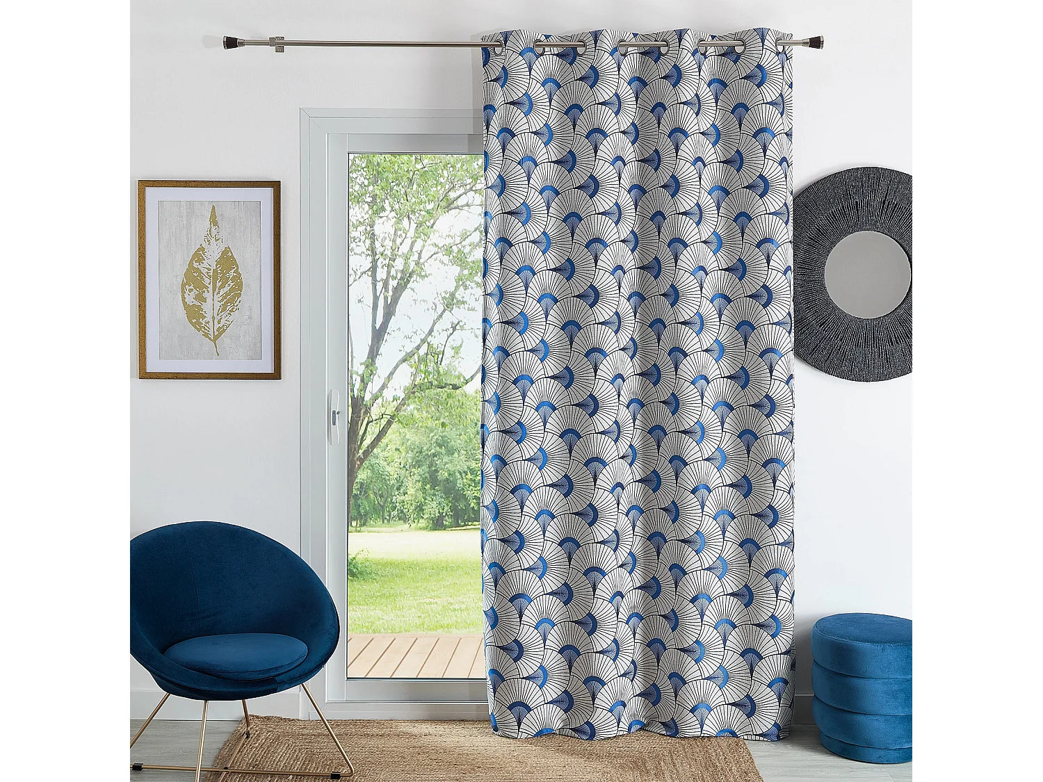 Cortina de decoración en jacquard 140 x 260 cm