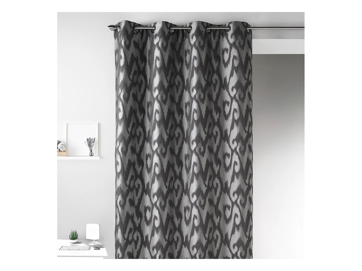 Rideau en Jacquard à Imprimés Baroques