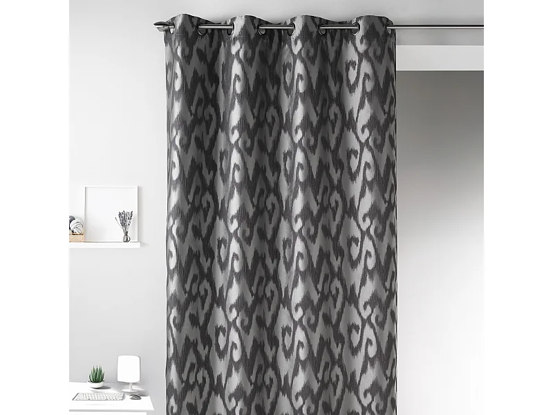 Cortina en Jacquard con Estampados Barrocos 140 x 260 cm