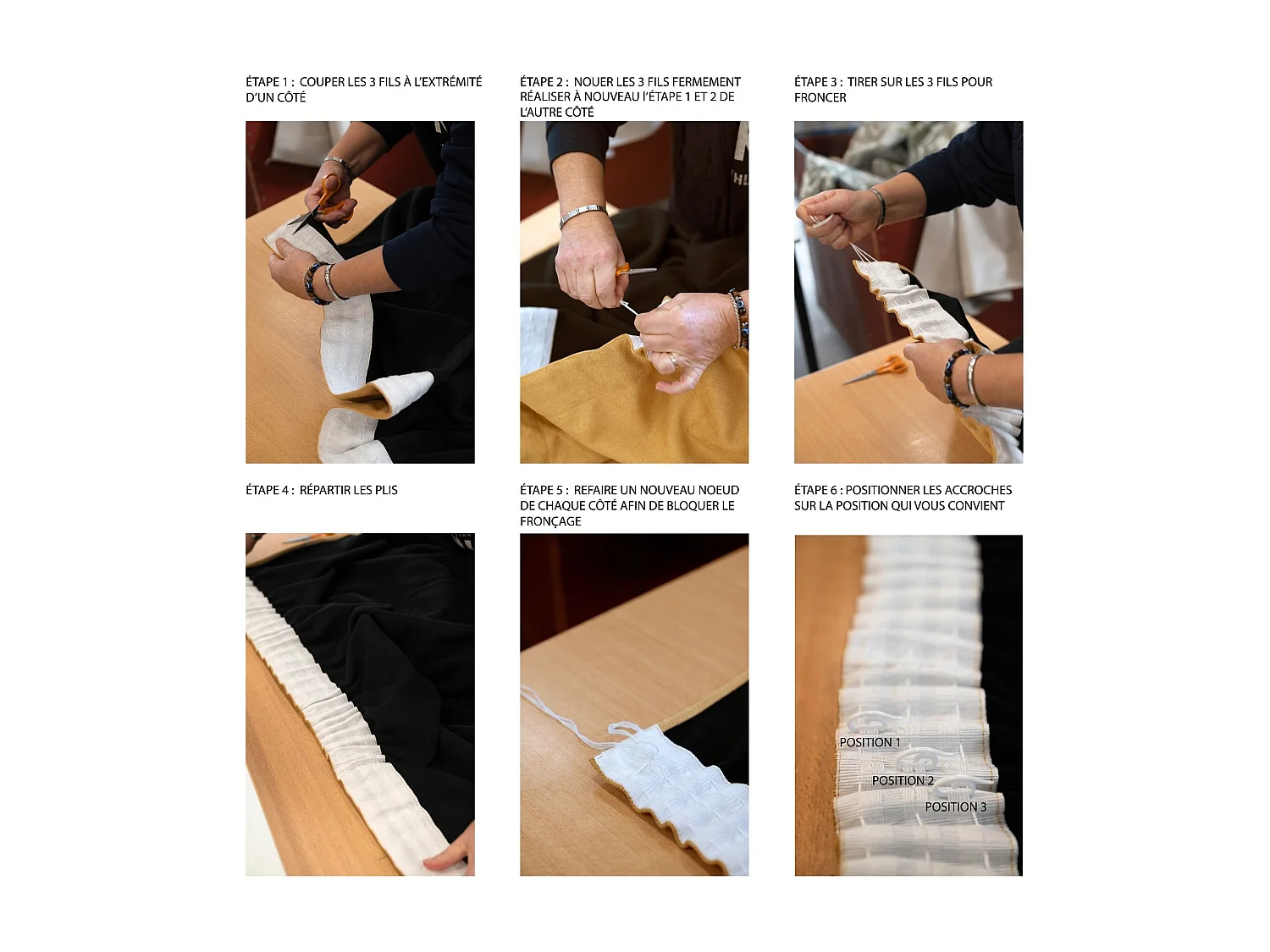 Cortina con pliegues fruncidos semiopaca, con propiedades fónicas y térmicas KONFOR