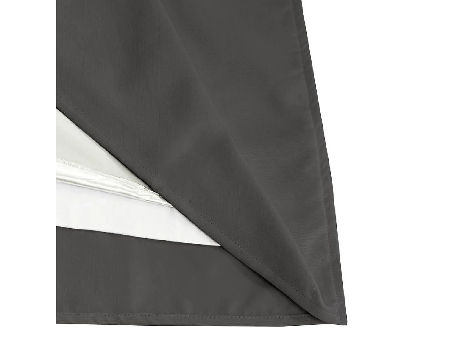 Cortina separadora de ambientes con paso de varilla y trenzado fruncido 145 x 250 cm