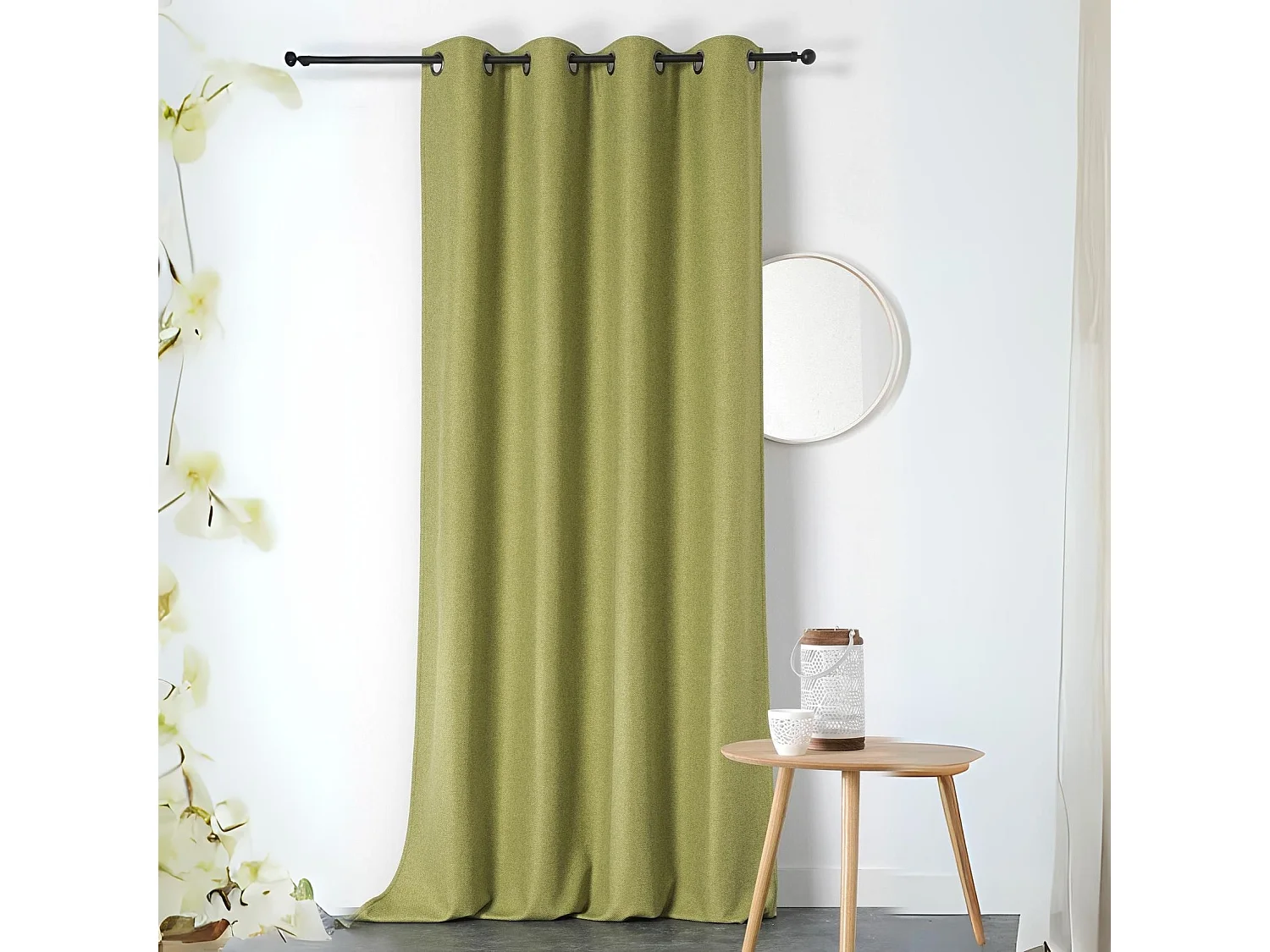 Cortina opaca e aislante Boreal 140x260 cm de poliéster - Lista para colgar