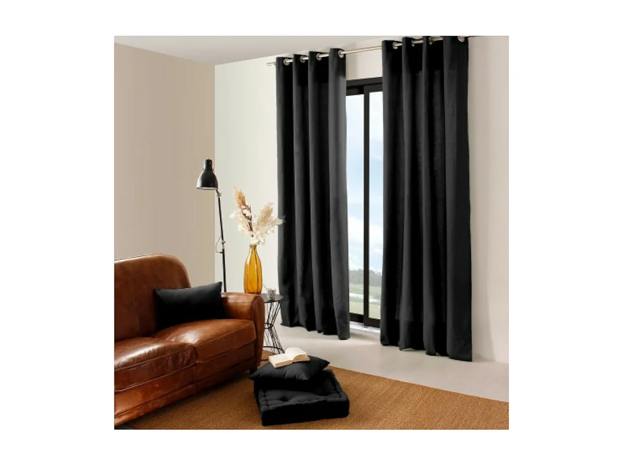 Cortina colorida de algodón puro 8 ollaos