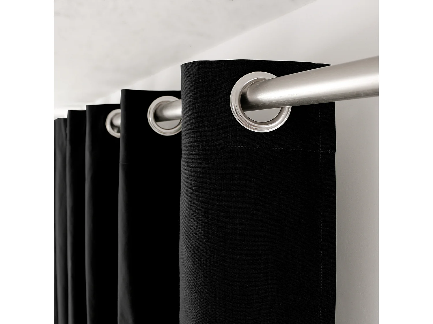 Cortina colorida de algodón puro 8 ollaos