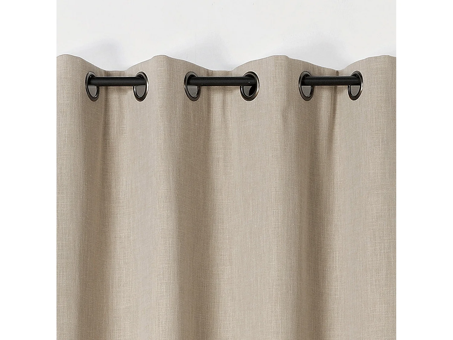 Rideau obscurcissant et isolant à effet tissé