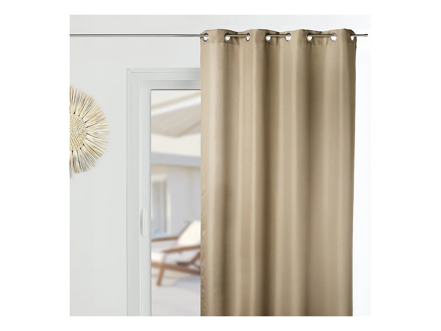 Rideau d'Ameublement en Microfibre Uni