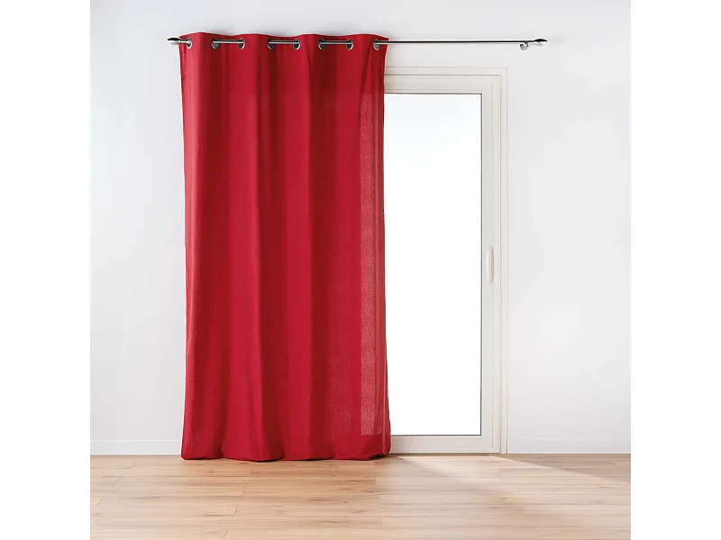 Rideau à Œillets "Twily" 135x260cm Rouge