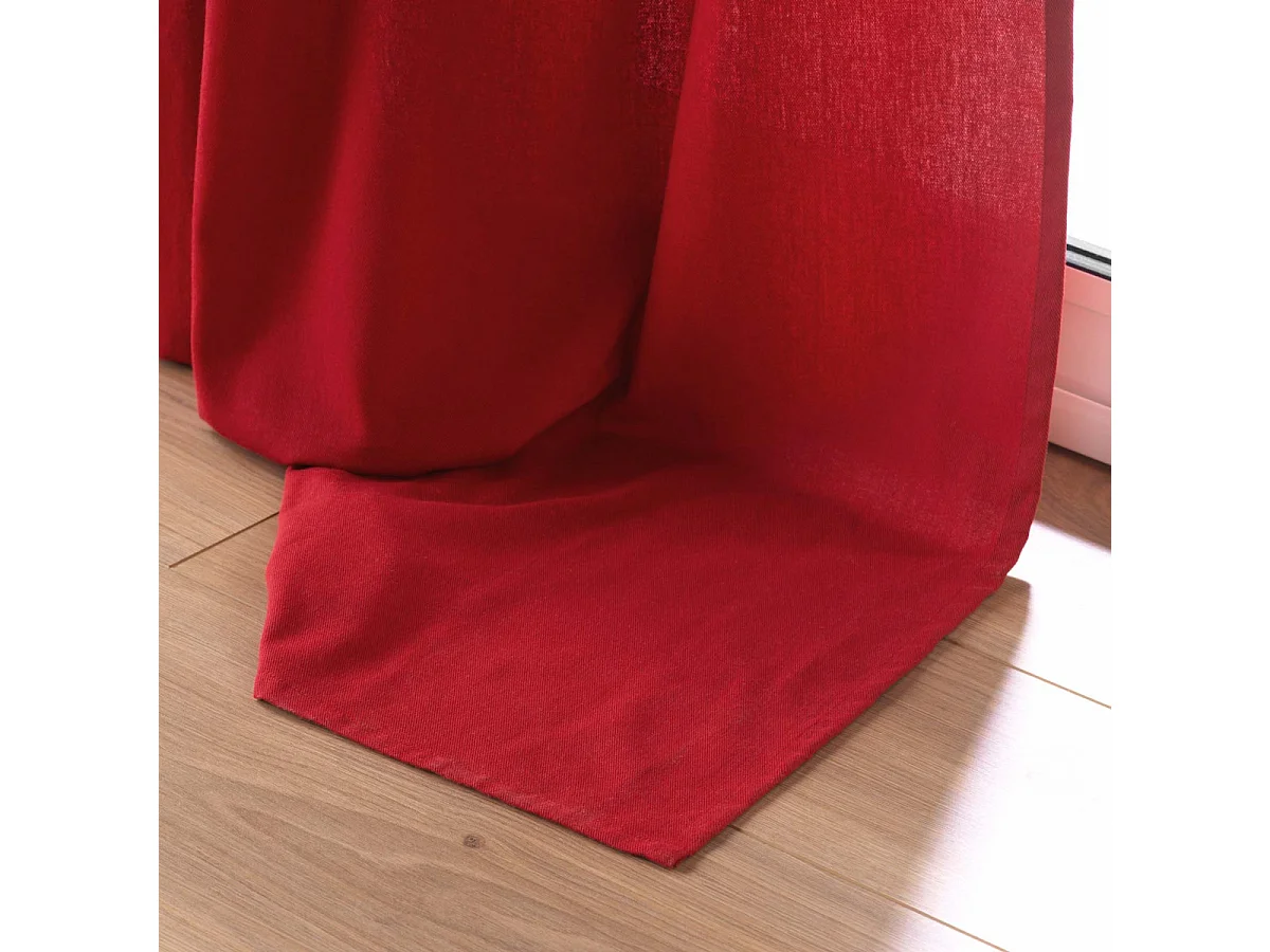 Rideau à Œillets "Twily" 135x260cm Rouge
