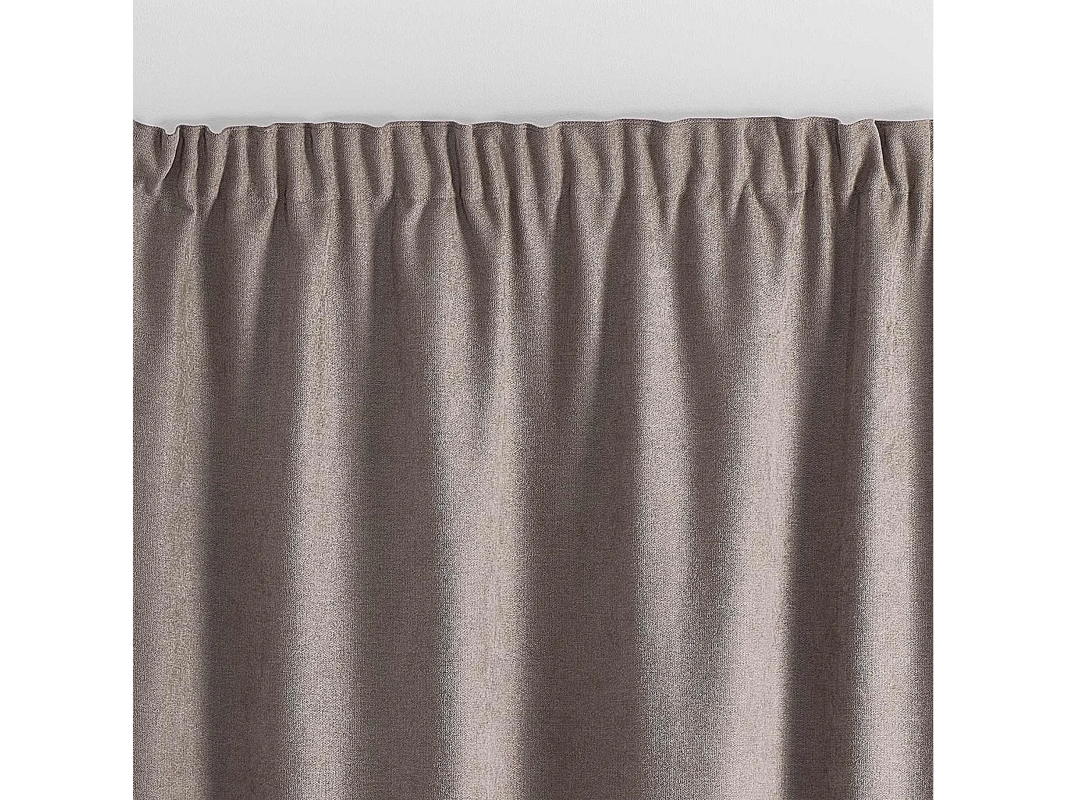 Rideau thermique phonique et semi occultant à galons fronceurs KONFOR