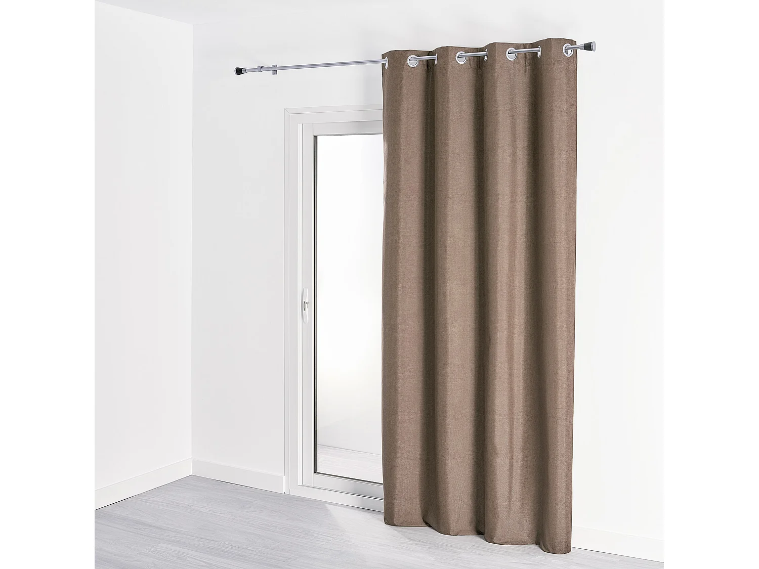 Cortina 100% opaca con efecto moteado 140 x 180 cm