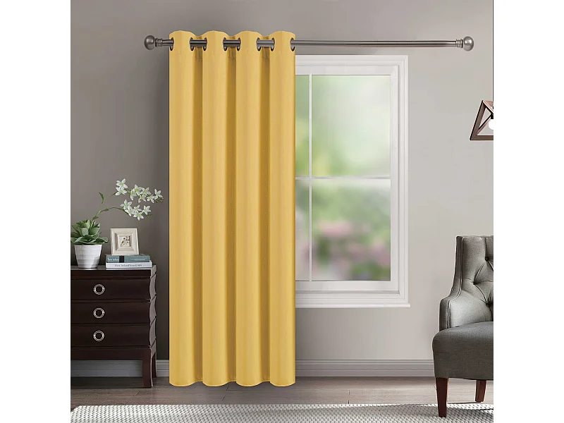 Cortina opaca para dormitorio y salón 140 x 260 cm