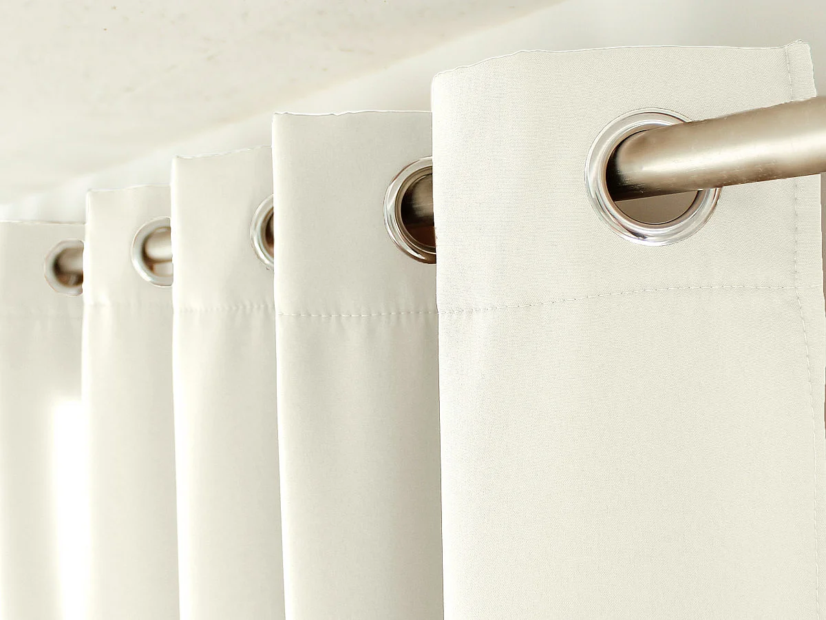 Rideau Thermique Occultant "Glacier" 135x180cm Écru