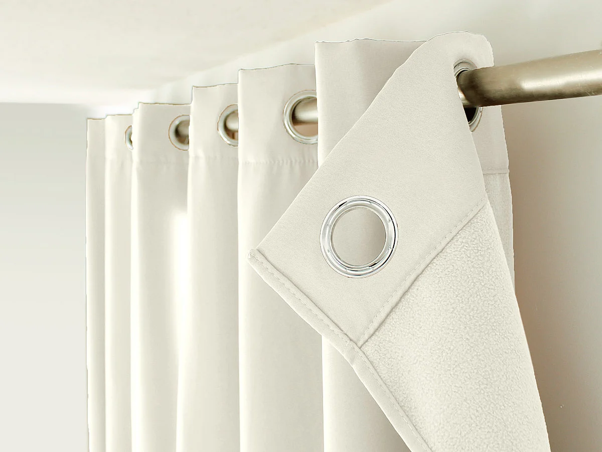 Rideau Thermique Occultant "Glacier" 135x240cm Écru