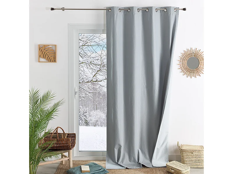 Cortina de mobiliario opaca y polar