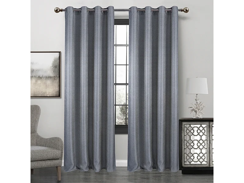 Paire de rideaux obscurcissant à point blanc