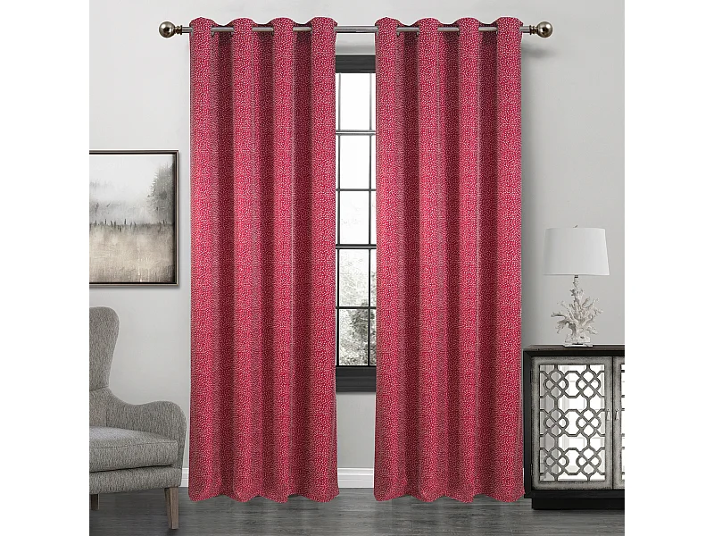 Paire de rideaux obscurcissant à point blanc