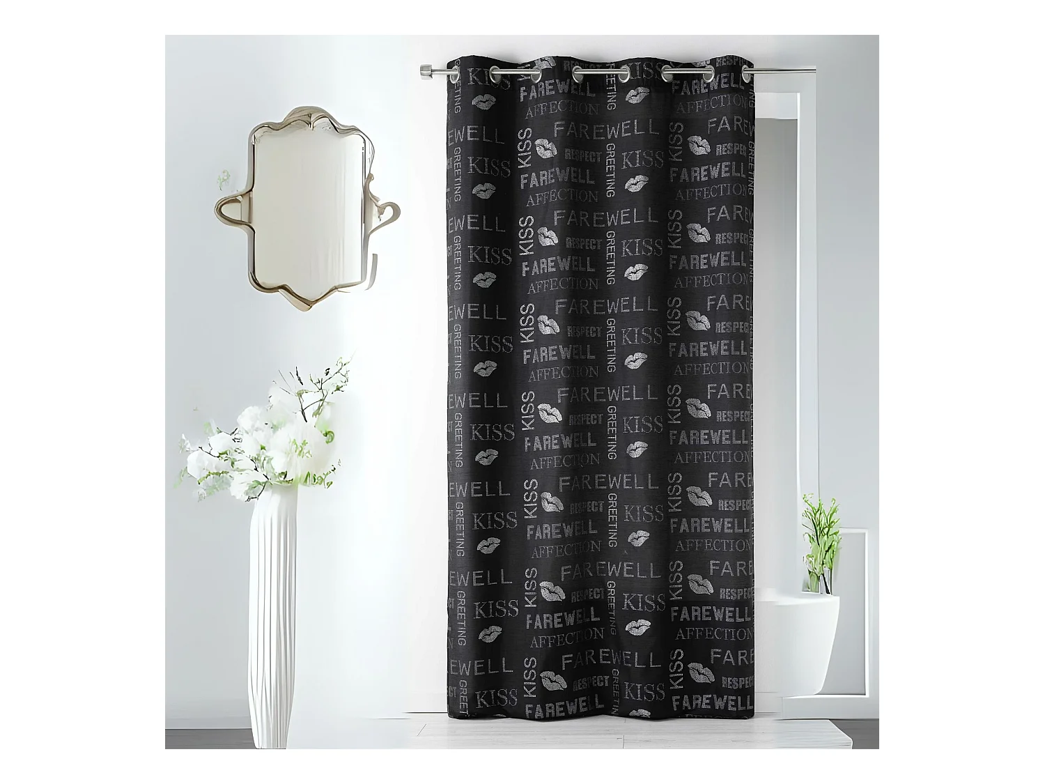 Rideau en Shantung Fantaisie à Paillettes