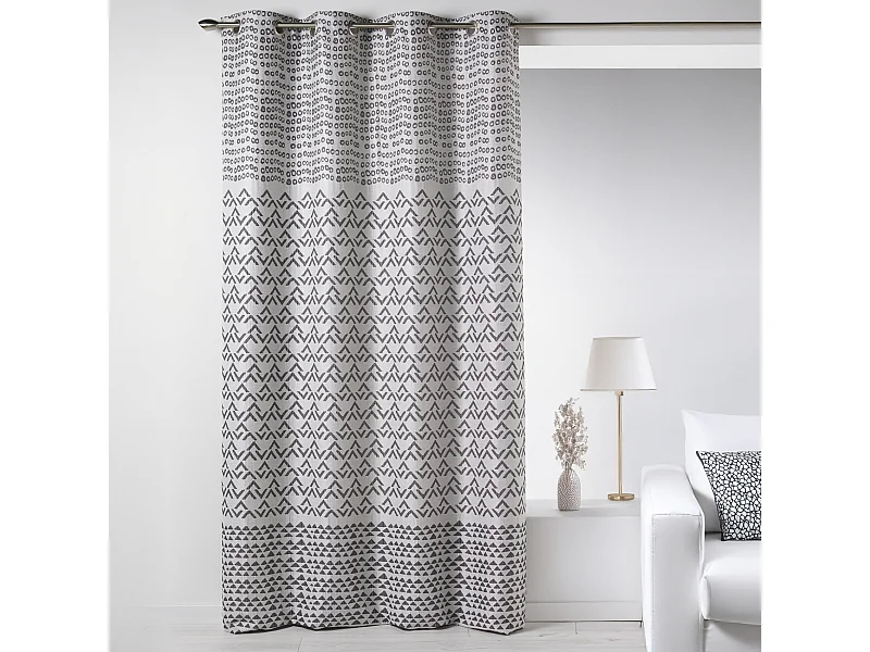 Cortina en jacquard con motivo fantasía 140 x 260 cm